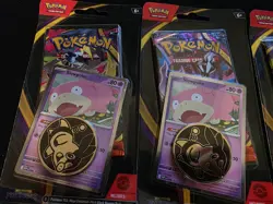 4x Pokemon TCG Pitch Black Blister Art Set Slowpoke Promo Pack Ripper Lot READ - Image 3