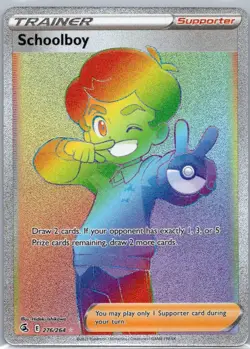 Pokemon TCG Schoolboy 276/264 Fusion Strike Holo NM - Image 1