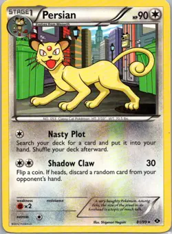 Pokemon TCG Persian 81/99 Next Destinies LP - Image 1