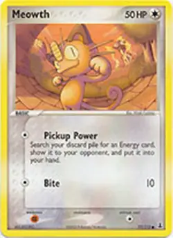 Meowth 77/113 EX Delta Species Common MINT! Pokemon - Image 1