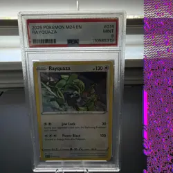 Rayquaza 2025 Pokemon M24 EN-McDonalds Collection Promo #014 PSA 8 - Image 1