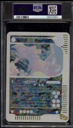 Pokemon Charizard Skyridge Crystal Reverse Holo Bx. Topper #9 PSA 8 - Image 2