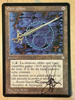 MTG ARTIST PROOF French Celestial Sword AP Sketch Art Amy WEBER Magic - Image 2