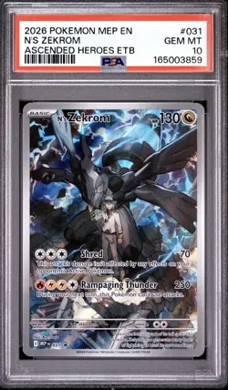 2026 Pokemon TCG N's Zekrom Me: Mega Evolution Promo Holo PSA 10 EN #031 - Image 1