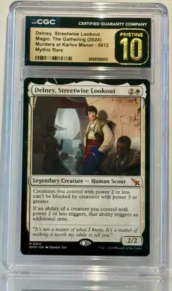 CGC PRISTINE 10 "Delney, Streetwise Lookout" MTG~MKM 0012 Mythic Rare - Image 1