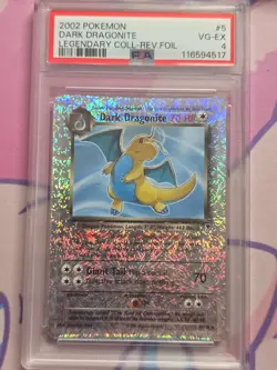 Pokemon Dark Dragonite Legendary Collection 5/110 Reverse Holo PSA 4 - Image 1