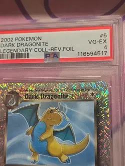 Pokemon Dark Dragonite Legendary Collection 5/110 Reverse Holo PSA 4 - Image 3