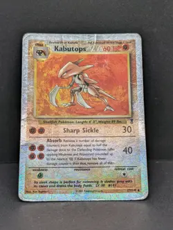 Kabutops 27/110 Legendary Collection Reverse Holo Rare Pokemon TCG fireworks HP - Image 3