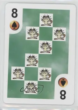 Meowth Hasbro Pokemon Mini Playing Cards Series 1 #8S 1999 - Image 1