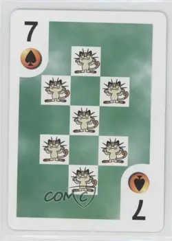 Meowth Hasbro Pokemon Mini Playing Cards Series 1 #7S 1999 - Image 1
