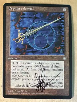MTG ARTIST PROOF Spanish Celestial Sword AP Sketch Art Amy WEBER Magic - Image 2