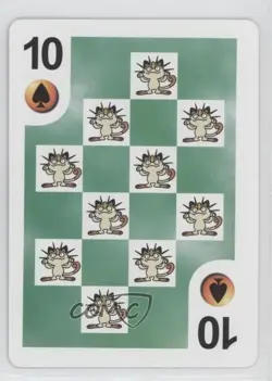 Meowth Hasbro Pokemon Mini Playing Cards Series 1 #10S 1999 - Image 1