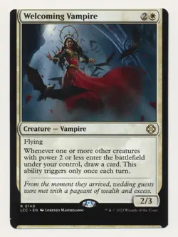 Welcoming Vampire Miscut Lost Caverns of Ixalan misprint error mtg - Image 1