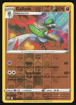 SWSH06: Chilling Reign Gallade #081/198 Reverse Holo Pokemon Card - Image 1