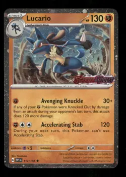 Lucario (Scarlet & Violet Stamp) 114/198 Holo Miscellaneous Cards & Products NM - Image 1