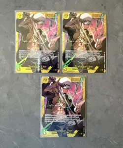 Bandai One Piece Card Game Trafalgar Law OP10-119 SEC x3 English NM near Mint - Image 1