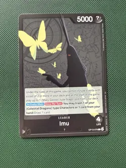 One Piece CCG Imu OP13-079 Leader Foil Holo Card TCG Game English - Image 1