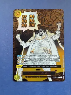 Zehahahahaha! OP16-116 Alternate Art The Time of Battle One PIece English Card - Image 1