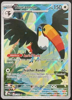 Toucannon 094/084 Illustration Rare Pitch Black NM Pokemon Card - Image 1