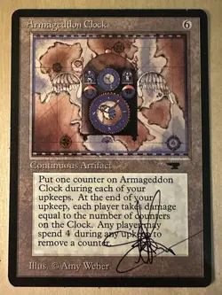 MTG ARTIST PROOF MTG Armageddon Clock AP Sketch Art Amy WEBER - Image 2