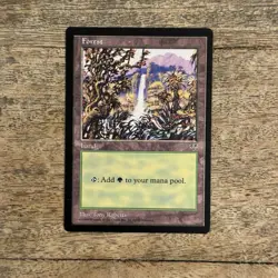 Forest (Waterfall) NM Mirage 1996 Magic the Gathering Card MTG TCG - Image 1