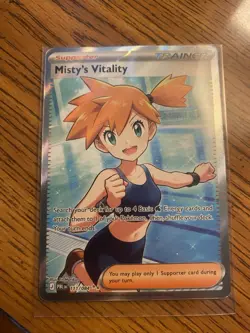 POKEMON TCG Pitch Black MISTY’S VITALITY Full Art Trainer Card 111/084 English - Image 1