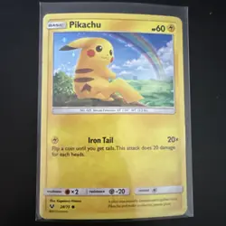 Pikachu - 28/73 - Cosmos Holo, Shining Legends Costco Exclusive Pokemon Card NM - Image 1