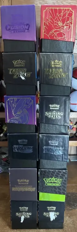Lot Of 12 EMPTY ETB Elite Trainer Box Pokemon Card Boxes - Image 2