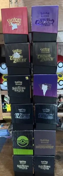 Lot Of 12 EMPTY ETB Elite Trainer Box Pokemon Card Boxes - Image 3