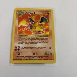 Base Set Shadowless Charizard Holo 4/102 Vintage Pokemon Card WOTC, Strong Front - Image 1