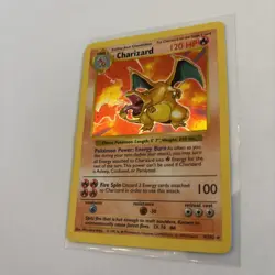 Base Set Shadowless Charizard Holo 4/102 Vintage Pokemon Card WOTC, Strong Front - Image 3
