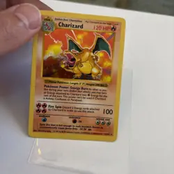 Base Set Shadowless Charizard Holo 4/102 Vintage Pokemon Card WOTC, Strong Front - Image 4