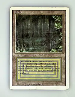 Magic: The Gathering Bayou Revised Edition MP Rare Regular - Jesper Myrfors - Image 1