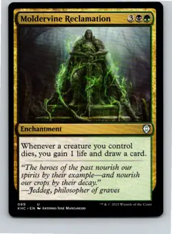 Magic the Gathering Moldervine Reclamation Commander: Kaldheim MTG Free Shipping - Image 1