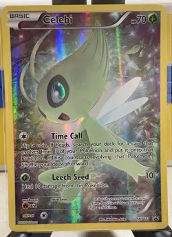 Celebi XY111 Full Art Holo Mythical Collection Promo Pokemon - Image 1