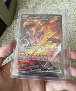 Pokemon TCG Team Rocket's Moltres ex 229/182 Destined Rivals Stamped - Image 1