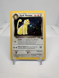 Dark Persian Pokemon WOTC Black Star Promo #17 Holo 2000 NM Swirl - Image 1