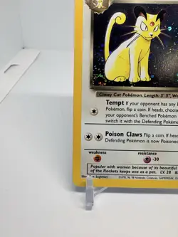 Dark Persian Pokemon WOTC Black Star Promo #17 Holo 2000 NM Swirl - Image 2