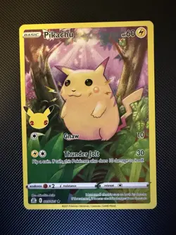 Pokemon TCG Pikachu 005/025 Celebrations Full Art Holo NM - Image 1
