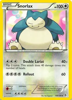Snorlax 109/149 Uncommon Boundaries Crossed Pokemon Lightly Played - Image 1
