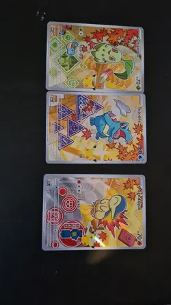 Pokemon TCG First Partner Illustration Collection Series 2 Johto Starters Set - Image 1