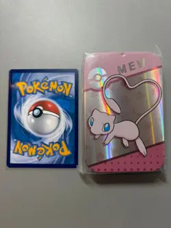 Pokemon TCG Damage Counters Case Storage Box Mew Pink insert Blue insert - Image 1