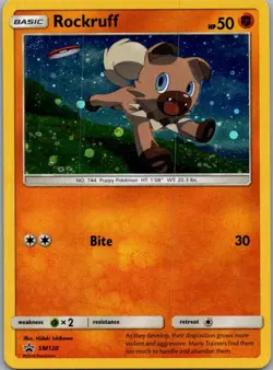 Rockruff - SM120 Holo Promo Sun & Moon Promo Pokemon Near Mint - Image 1