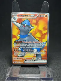 Rampardos ex 100/084 Pitch Black Ultra Rare Pokemon TCG - Image 1
