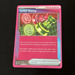 Unfair Stamp 165/167 SV06 Twilight Masquerade ACE SPEC Holo Trainer English - Image 1