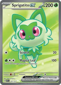Sprigatito ex 251/217 Ultra Rare Holo NM Pokemon Me: Ascended Heroes - Image 1