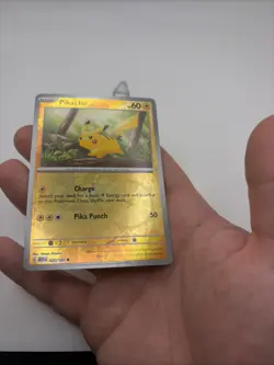 2023 Pokemon SV 151 Pikachu Cosmos Holo #025/165 LP - Image 1