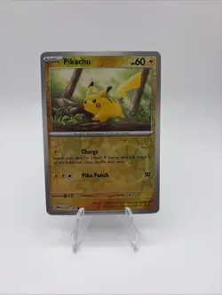 2023 Pokemon SV 151 Pikachu Cosmos Holo #025/165 LP - Image 2
