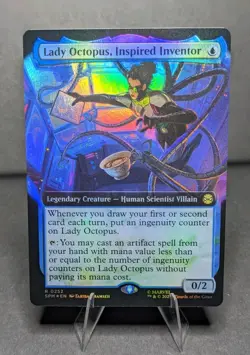 Lady Octopus, Inspired Inventor Extended Art Foil Marvel's Spider-Man MTG - Image 1