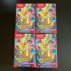 Pokemon TCG Mega Evolution Ascended Heroes Booster Bundle Box Lot of 4 - Image 1